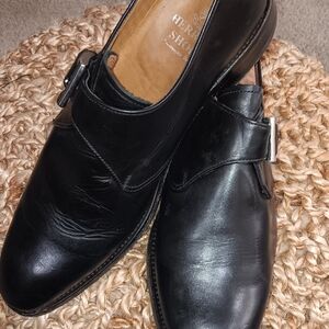 Men's Herring Black Leather Shoes